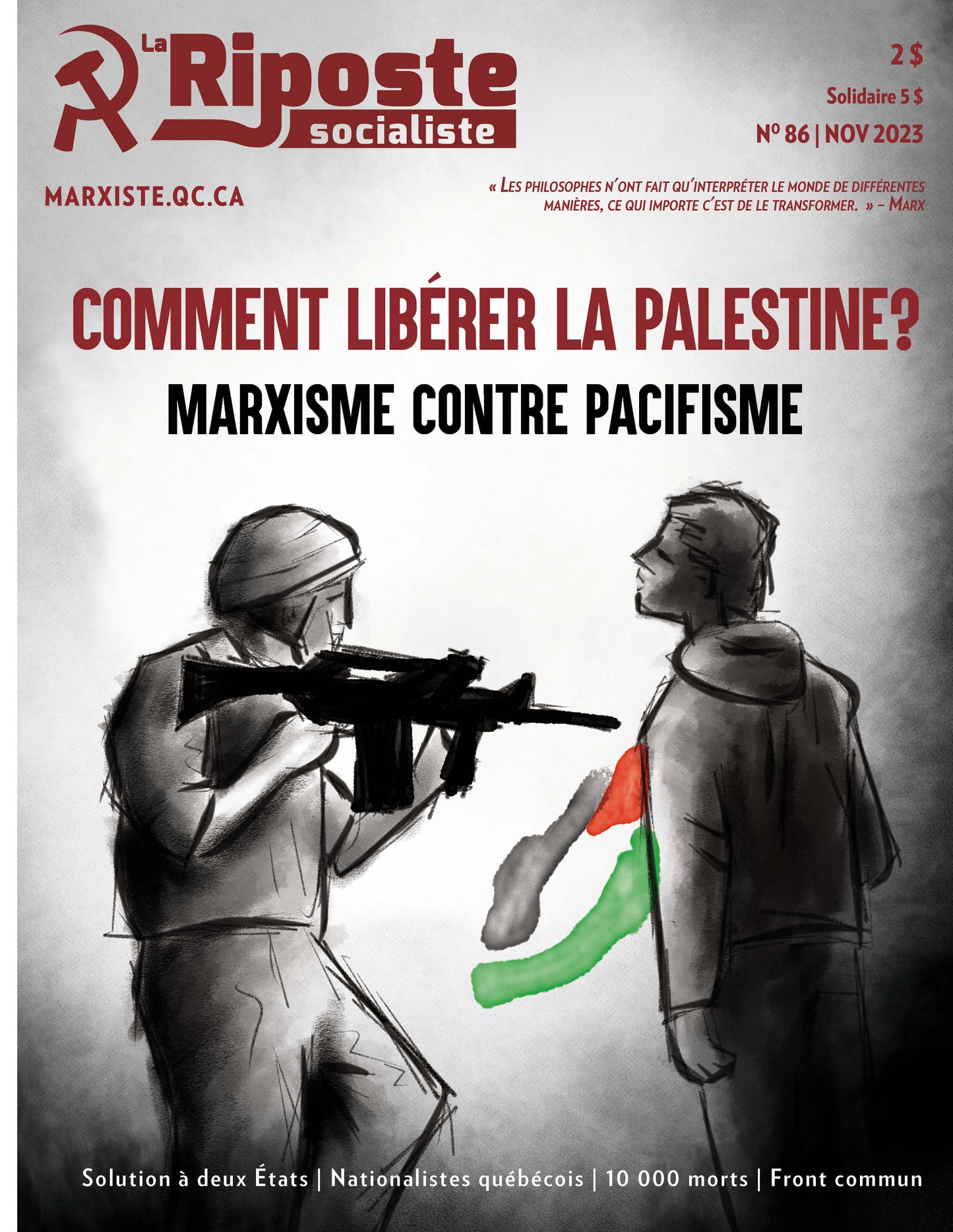 La Riposte socialiste No86 – Nov 2023