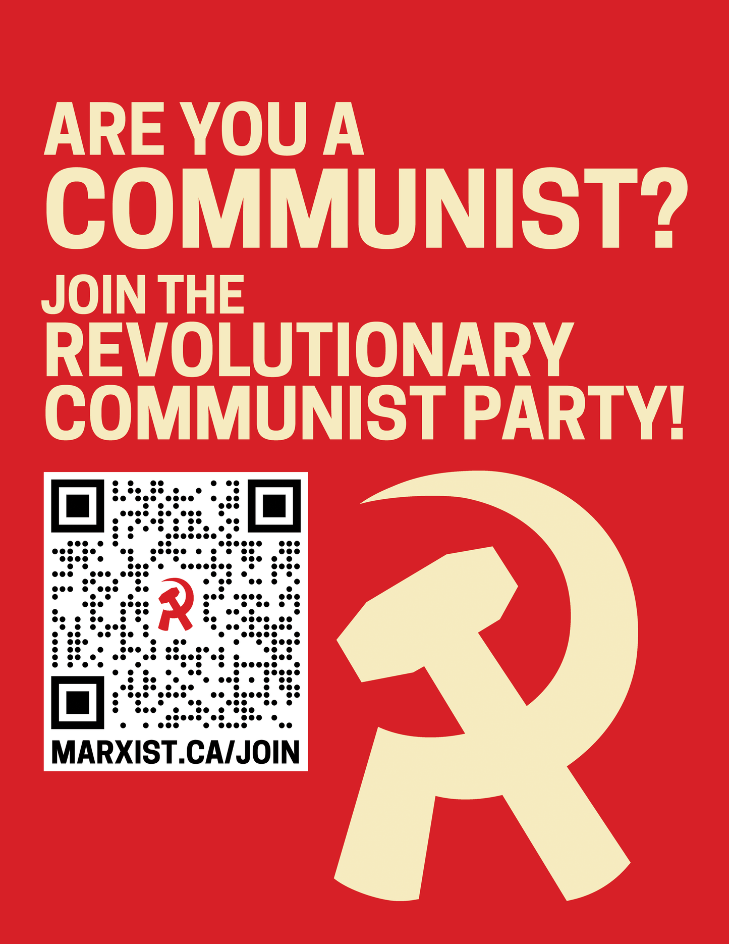 "Are You A Communist" posters