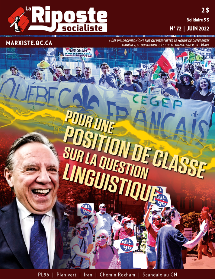 La Riposte socialiste No72 – Juin 2022
