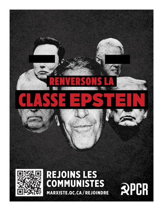 NOUVEAU! Affiche « Renversons la classe Epstein »