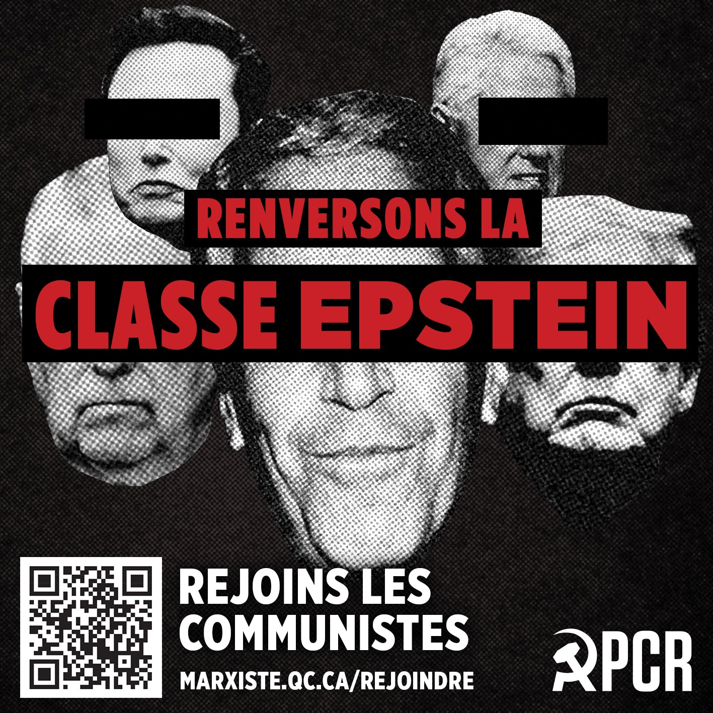 NOUVEAU! Autocollants « Renversons la classe Epstein »