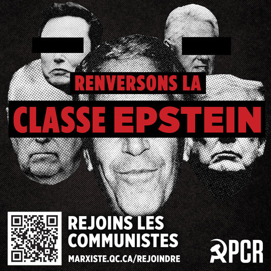 NOUVEAU! Autocollants « Renversons la classe Epstein »