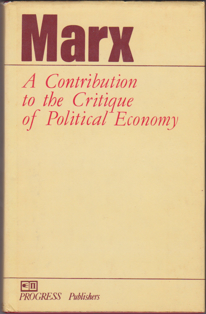 Contribution to the Critique of Political Economy