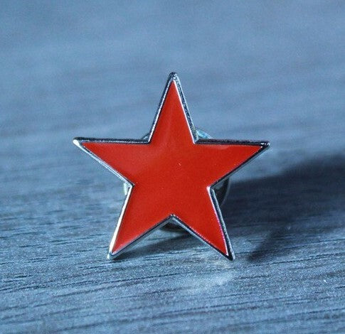 Red Star Enamel Pin